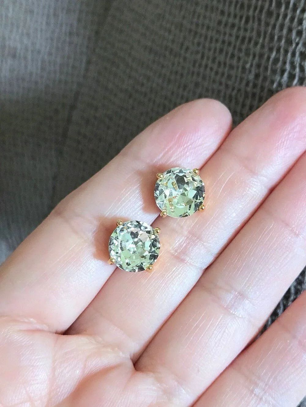 Kate Spade♠️ 4-Prong Set Clear Stud Earrings - Picture 7 of 15